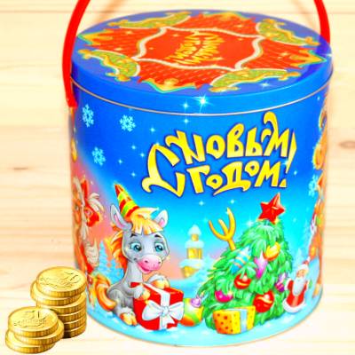 Недорогой детский новогодний подарок 1000 грамм в Северном
